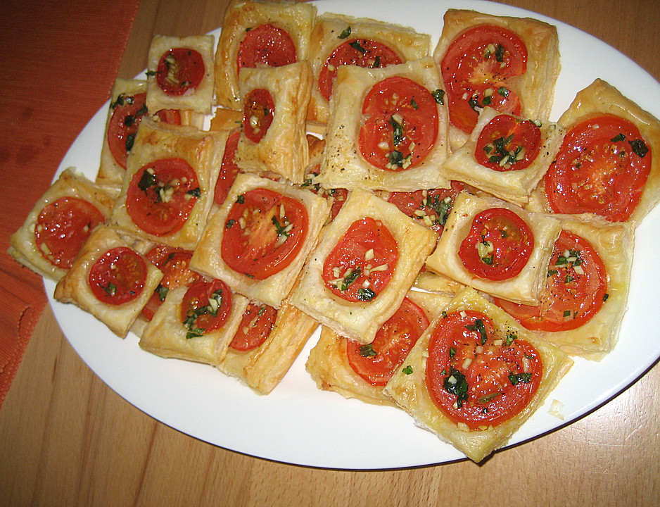 Blätterteig-Tomaten-Quadrate Von KarinG | Chefkoch