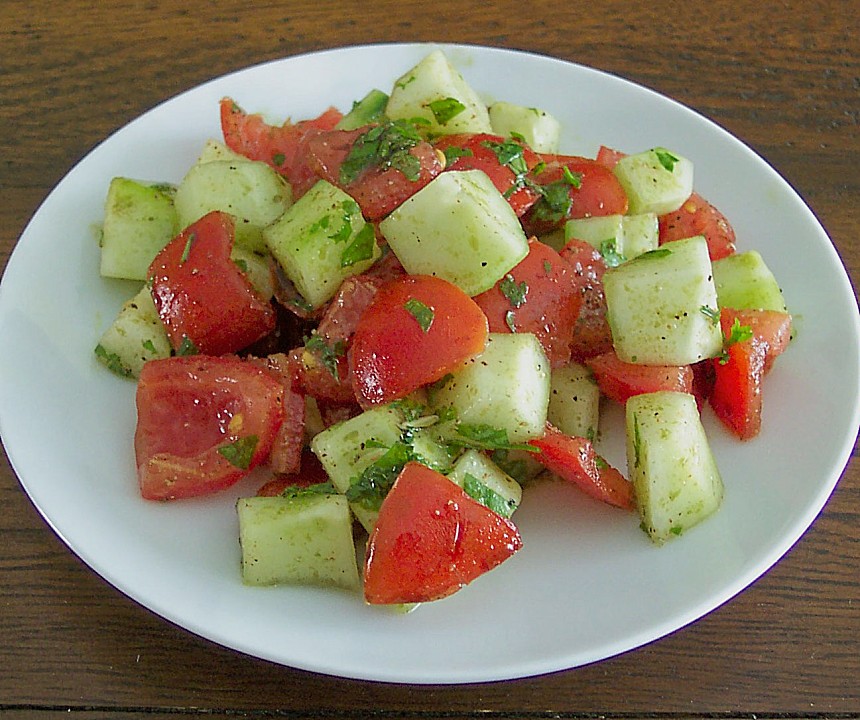 Tomaten-Gurken Salat von dieter1954 | Chefkoch