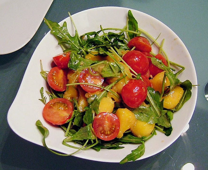 Mango - Rucola - Salat mit Ingwerdressing von gaetcke | Chefkoch.de