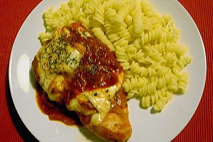 Tomaten - Mozzarella - Schnitzel (Bild)
