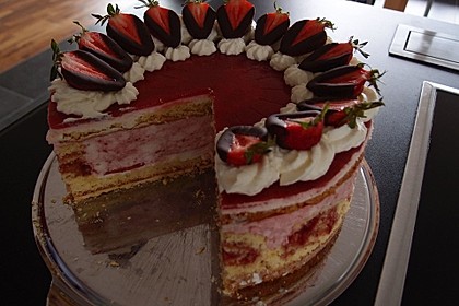 Erdbeer - Schmand - Torte (Bild)