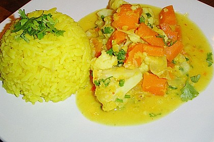 Blumenkohl-Möhren-Curry mit roten Linsen (Bild)