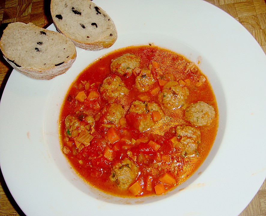 Tomatensuppe mit Fleischklösschen von Manfred48 | Chefkoch