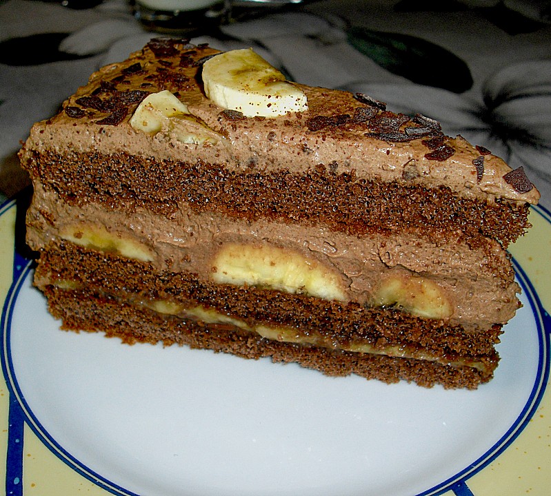 Schoko-Bananen-Torte - Ein tolles Rezept | Chefkoch
