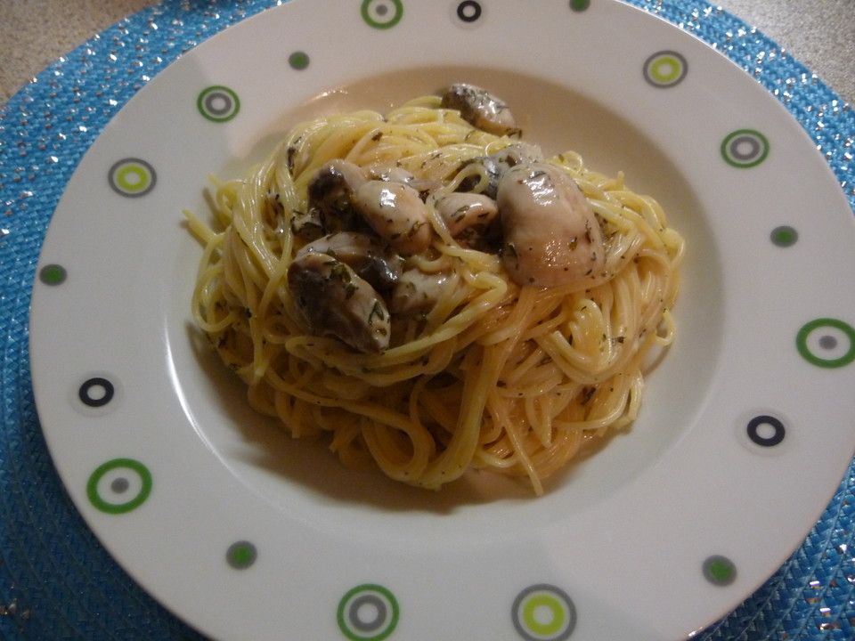 Spaghetti mit Pilz - Sahne - Soße von Shadowstar | Chefkoch