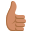 :thumbsup_tone3: 👍🏽