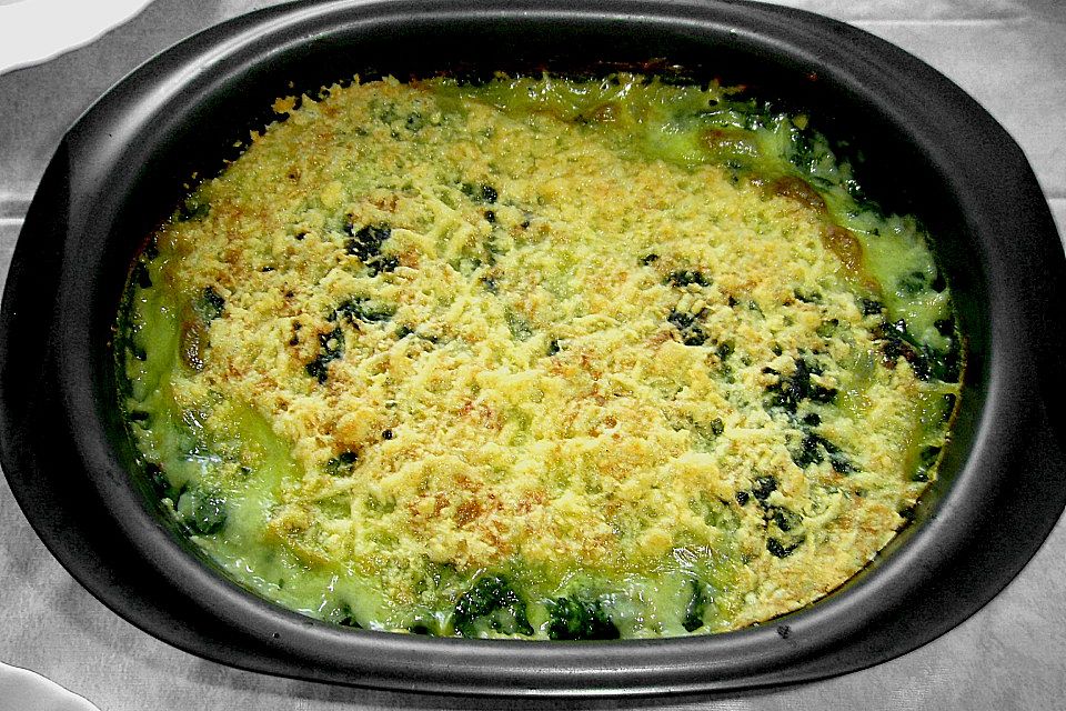 Hackfleisch - Spinat - Gratin