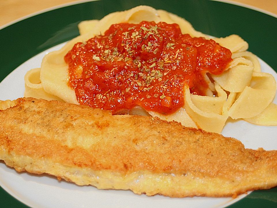 Tilapiafilet a la Milanese mit Maltagliati von feuervogel| Chefkoch