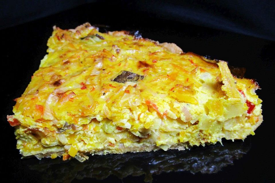 Kürbis-Lauch-Quiche