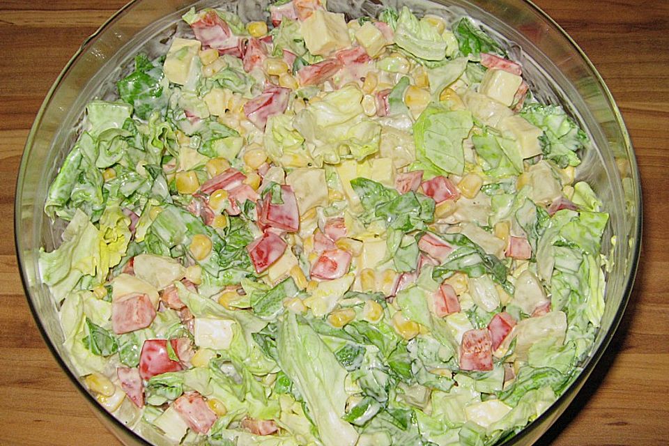 Schichtsalat vegetarisch