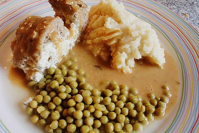 Hackbraten mit Frischkäsefüllung von acigrand| Chefkoch