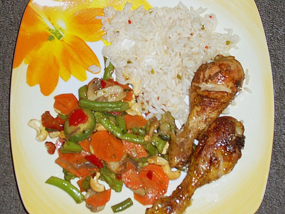 Hühnchen mit italienischem Gemüse und Cashewkernen von reise-tiger ...
