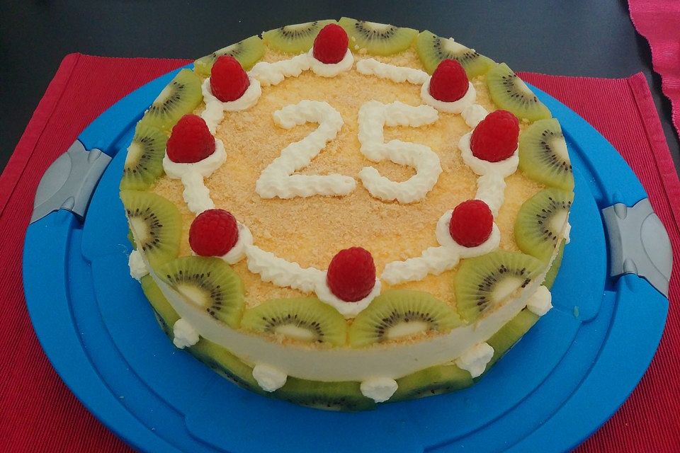 Frischkäse - Kiwi - Torte