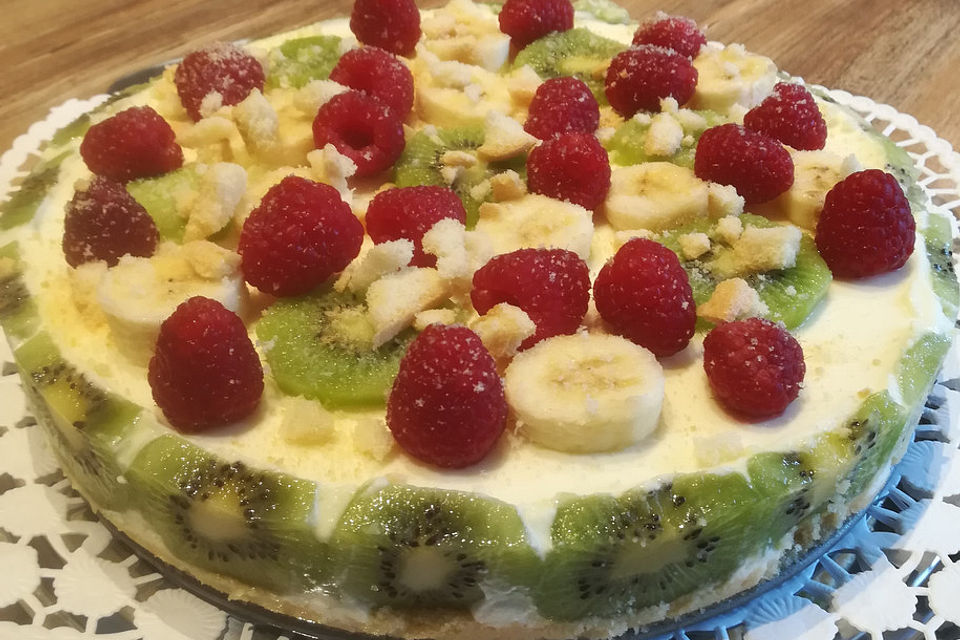 Frischkäse - Kiwi - Torte