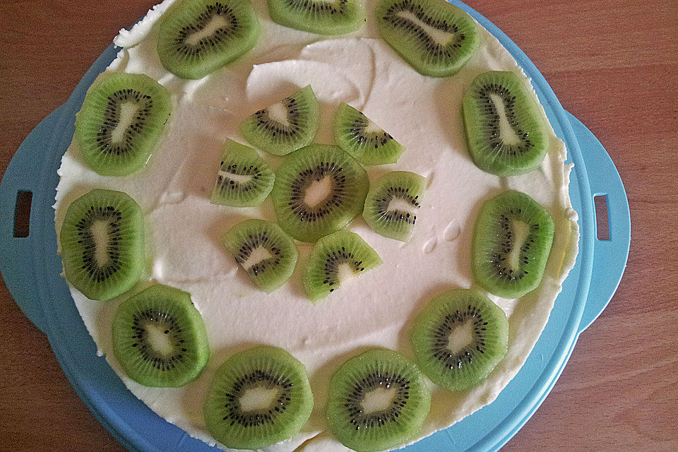 Frischkäse - Kiwi - Torte