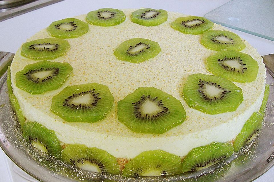 Frischkäse - Kiwi - Torte