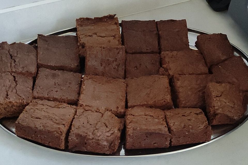 Luftige Brownies nach amerikanischem Rezept