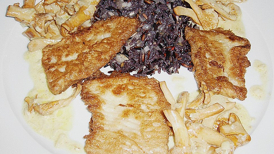 Karpfenfilet In Der Eihulle Gewurzreis Und Pfifferlinge Von Gwexhauskoch Chefkoch 