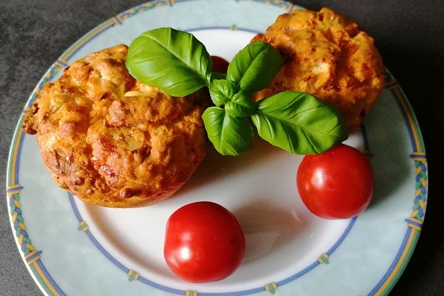 Speck - Käse - Zwiebel - Muffins von Florian13| Chefkoch