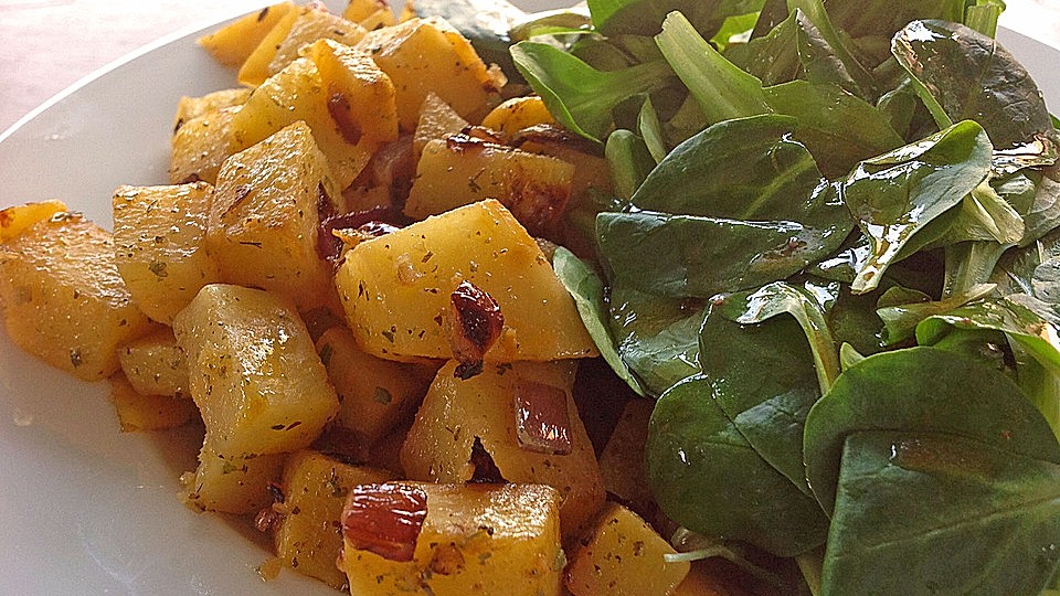 Illes Falsche Bratkartoffeln Zum Kaloriensparen Von Illepille Chefkoch 