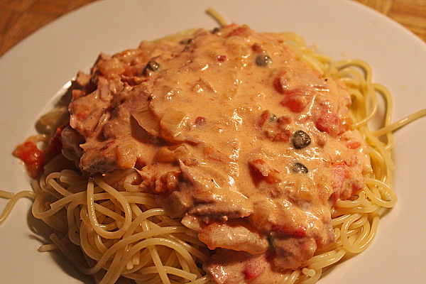 Spaghetti In Thunfisch - Tomaten - Soße Von Rienchen20 | Chefkoch