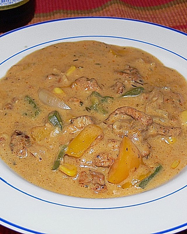 Pikante Gyros-Suppe