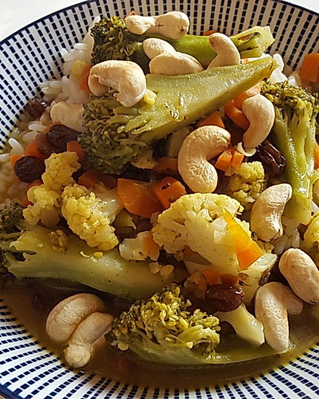 Curry - Gemüse mit Tofu
