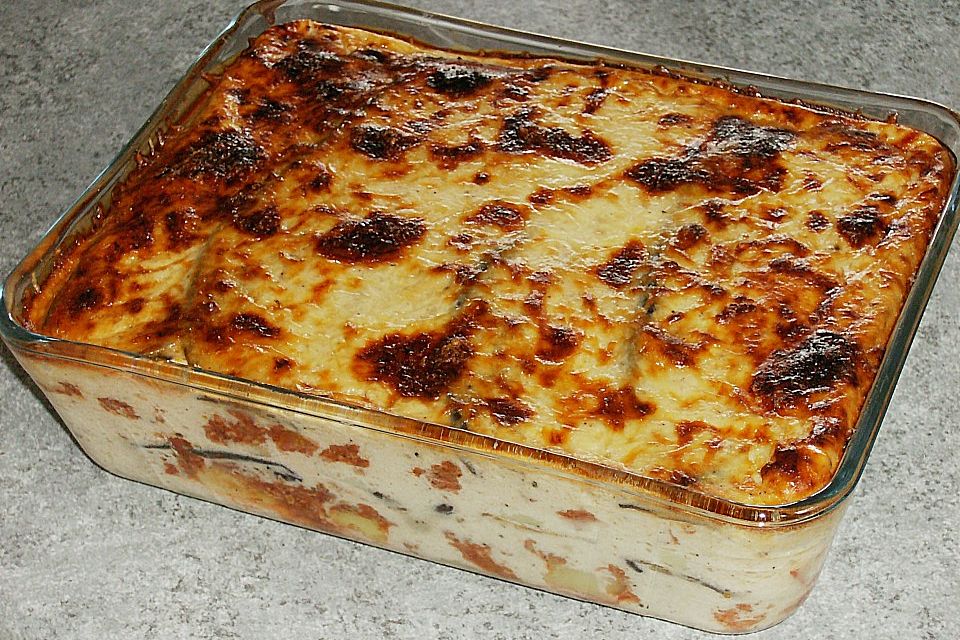 Chrissis Auberginen - Kartoffel - Auflauf „Moussaka Art“