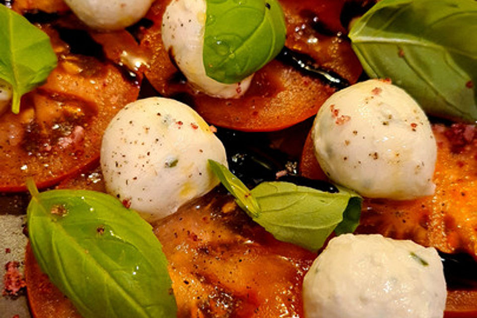 Tomaten mit Mozzarella