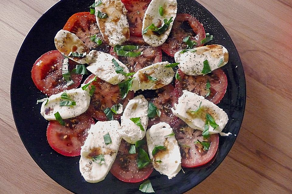 Tomaten mit Mozzarella