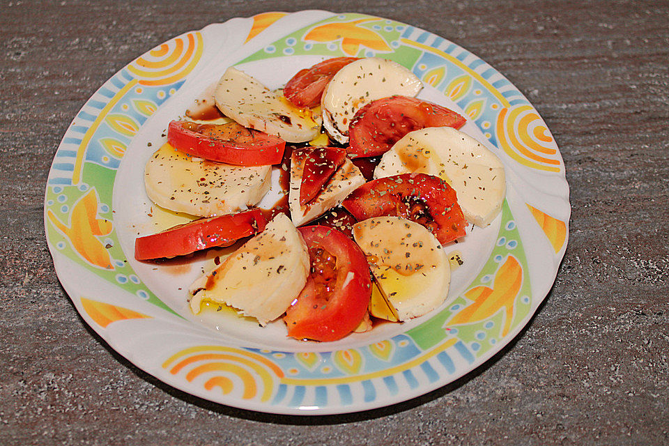 Tomaten mit Mozzarella