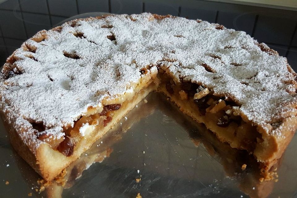 Gedeckter Apfelkuchen