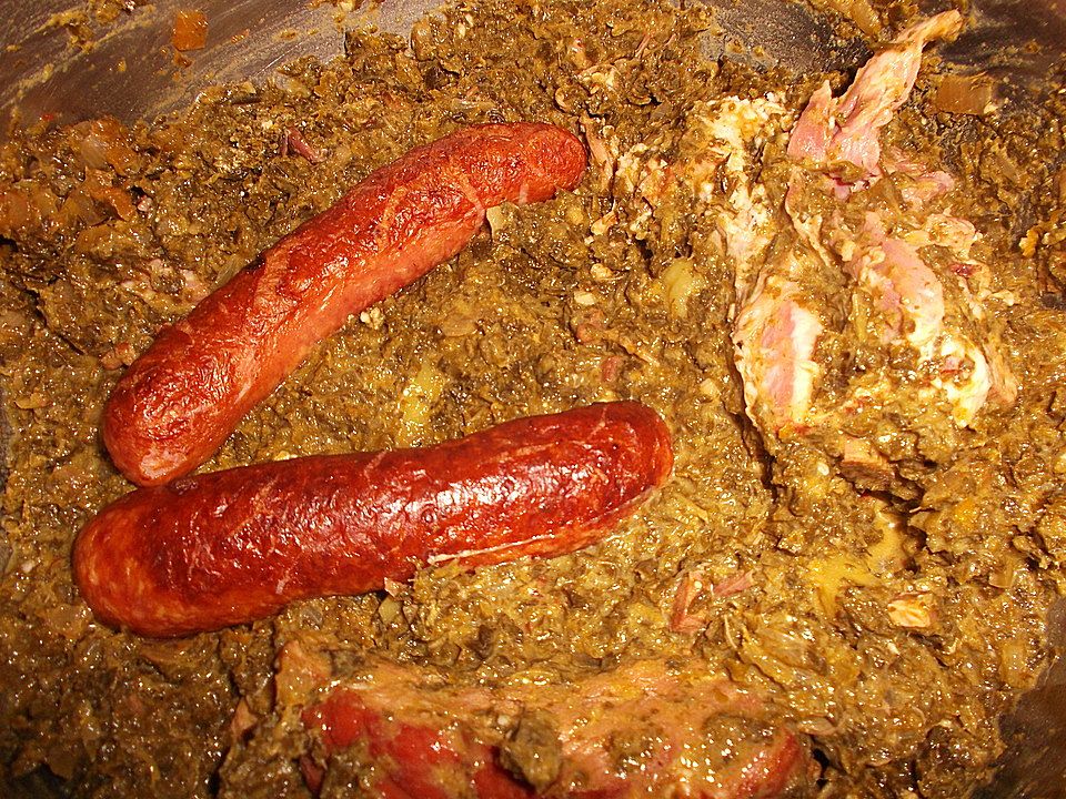 Grünkohl mit Pinkel und Kassler (Ammerländer Art) von Mauseblau87| Chefkoch