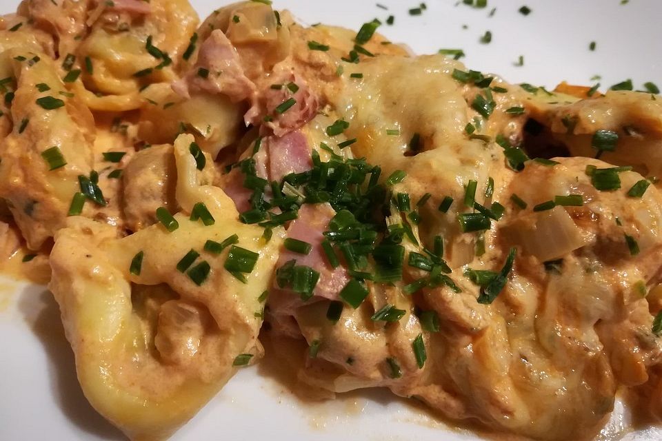 Überbackene Tortellini