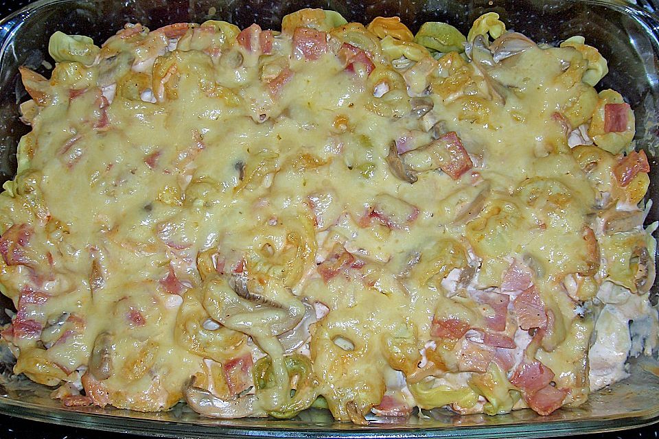 Überbackene Tortellini