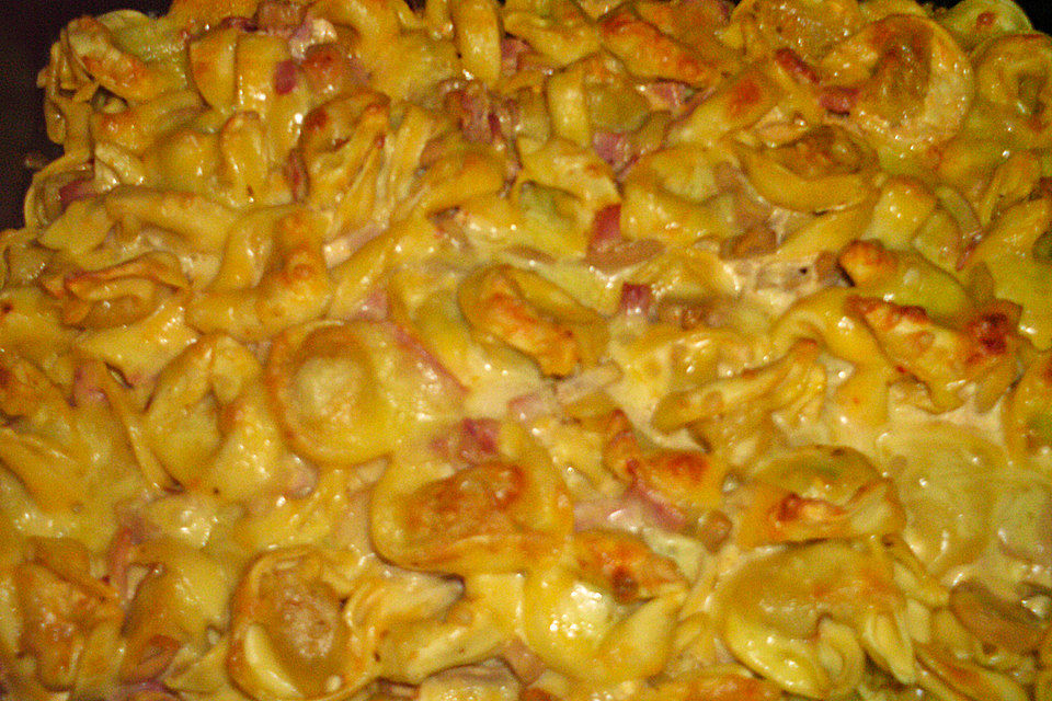 Überbackene Tortellini