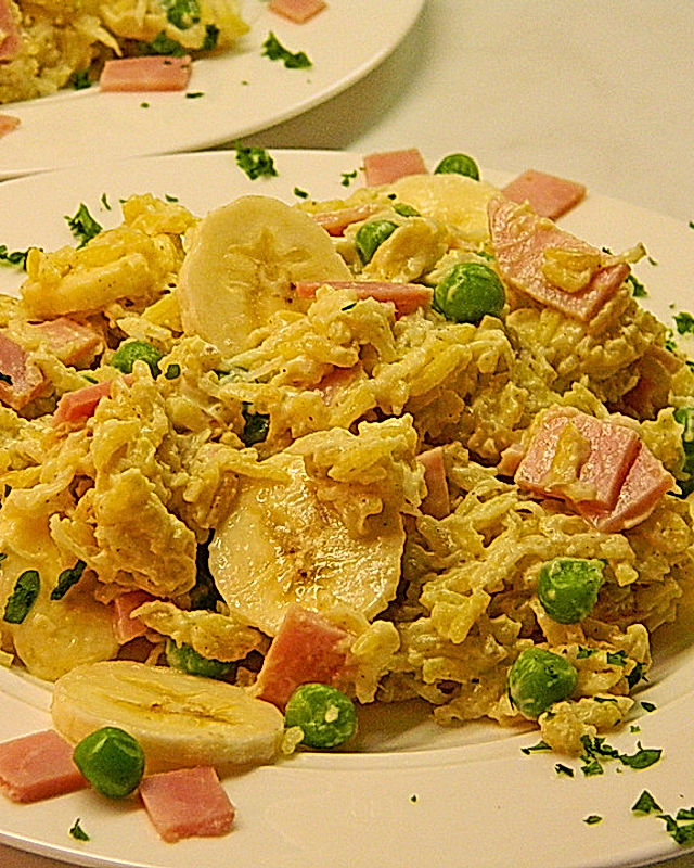 Curry - Bananen - Reissalat