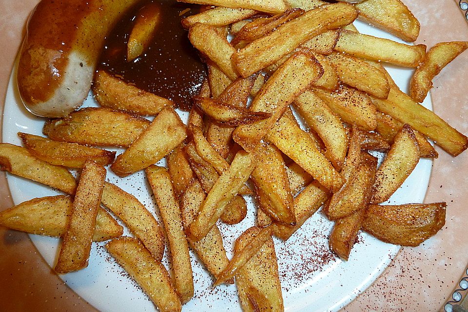 Currywurst mit Pommes frites