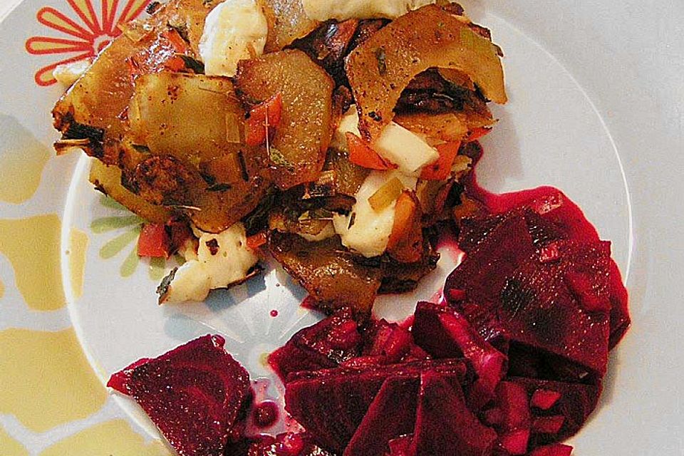 Rote Bete - Salat mit Schmand Rote Bete - Salat mit Schmand