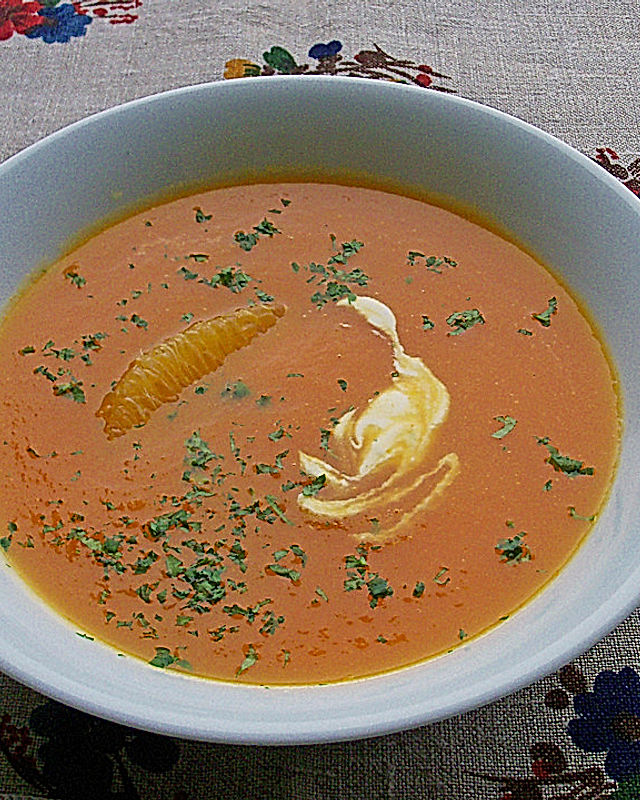 Karotten - Orangencremesuppe