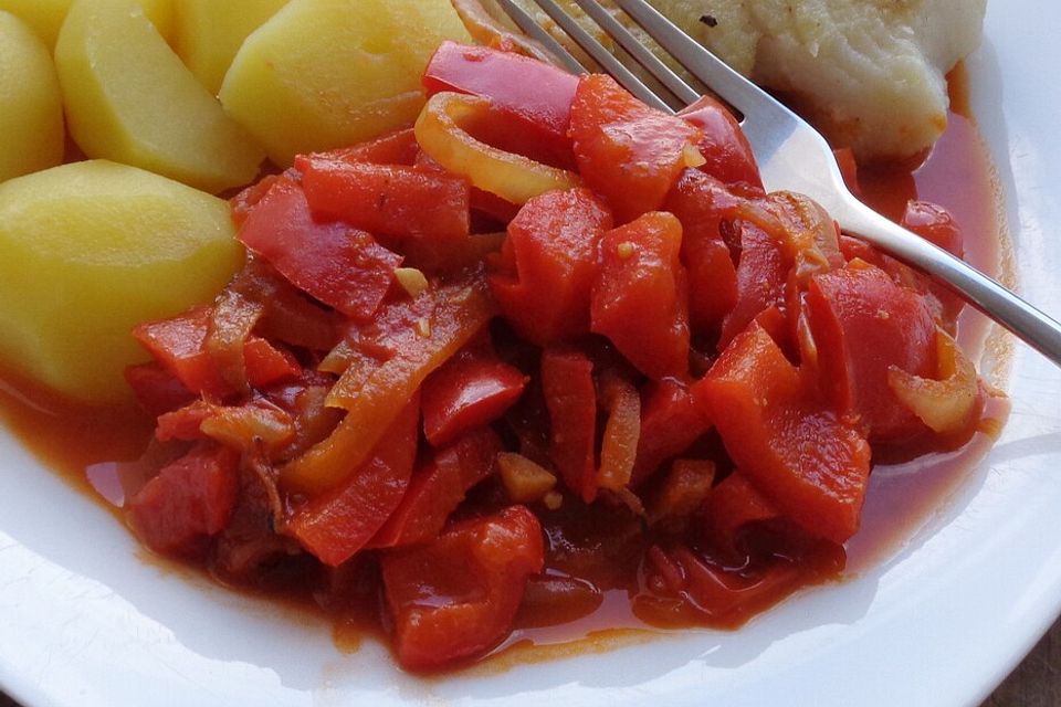 Paprikagemüse mit Tomaten