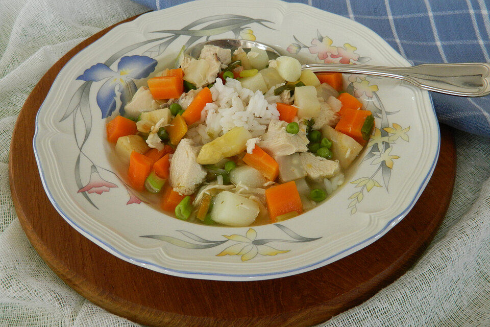 Klassische Hühnersuppe