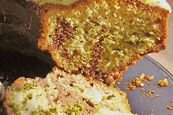Pistazien - Vanille - Schokoladen - Marmorkuchen von dhell | Chefkoch