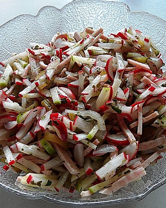 Radieschen - Wurst - Salat