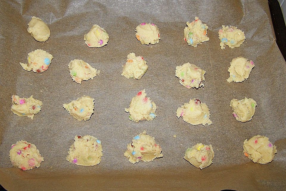 Cookies mit Mini - Smarties