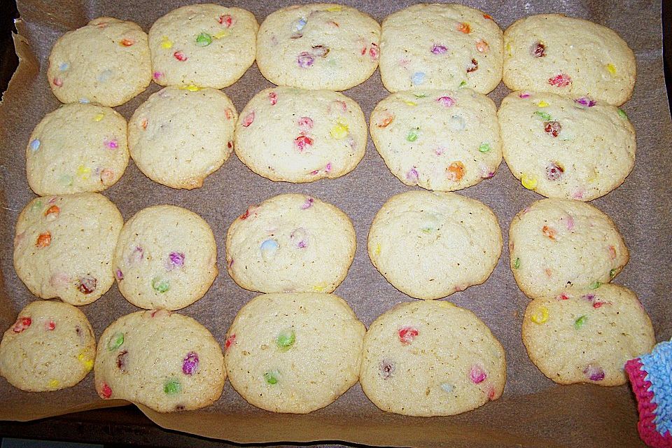 Cookies mit Mini - Smarties