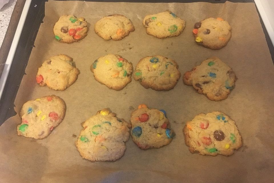 Cookies mit Mini - Smarties