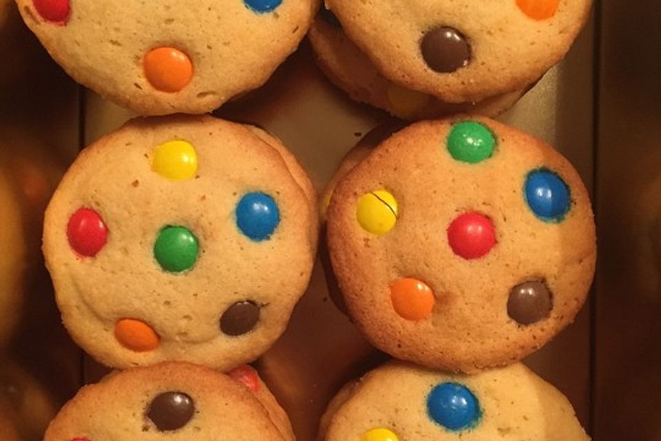 Cookies mit Mini - Smarties