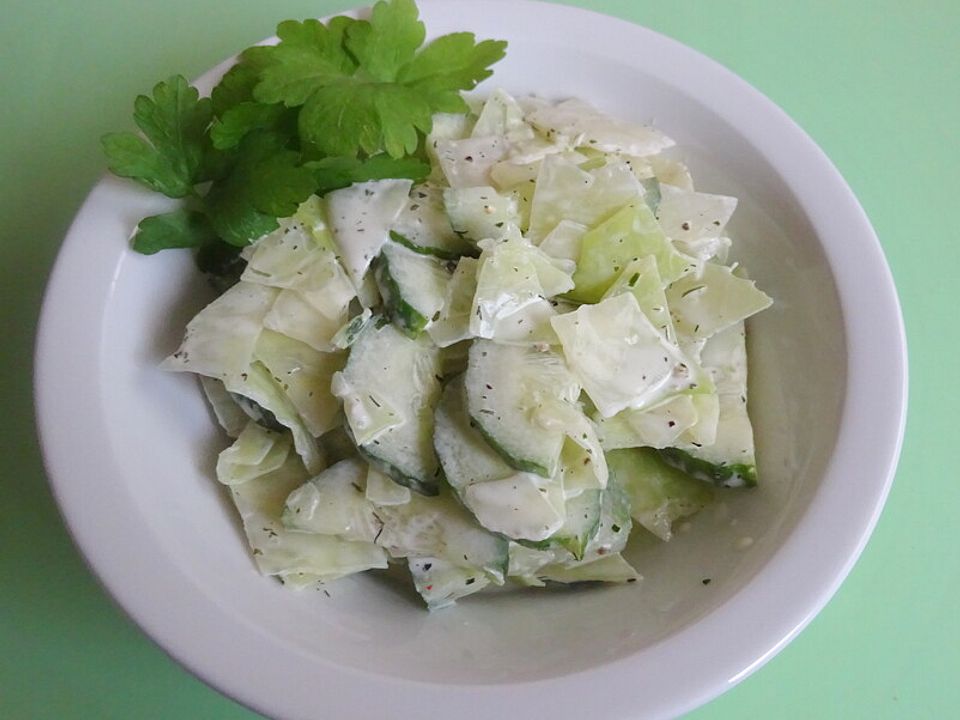 Weißkohl - Gurken - Salat von sandra-ko| Chefkoch