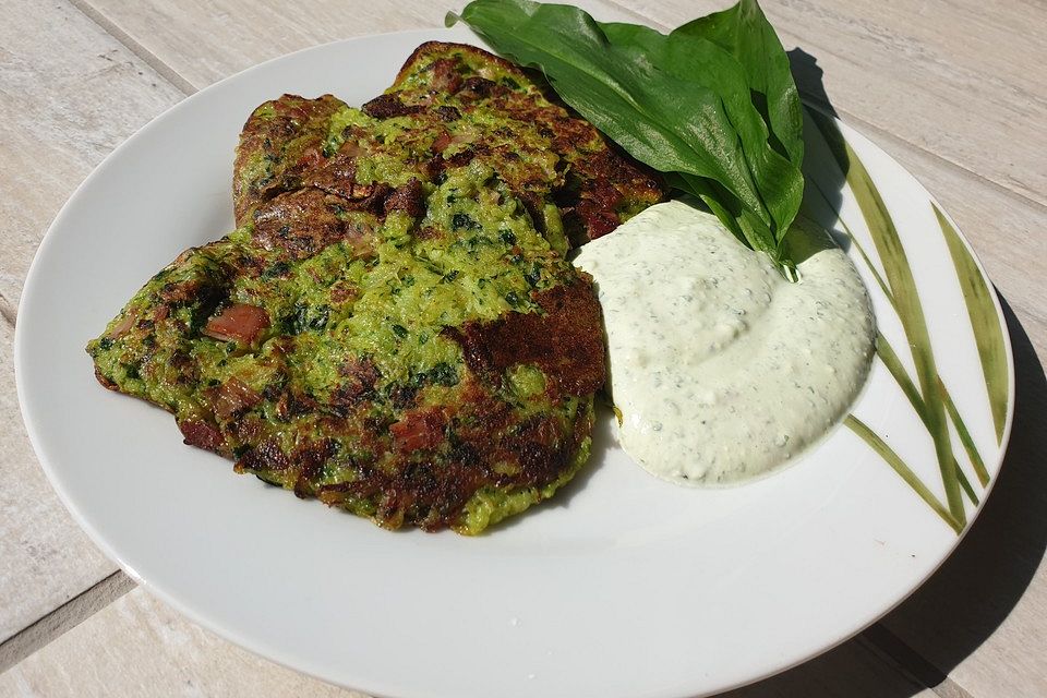 Deftige Bärlauch-Rösti mit Schinken